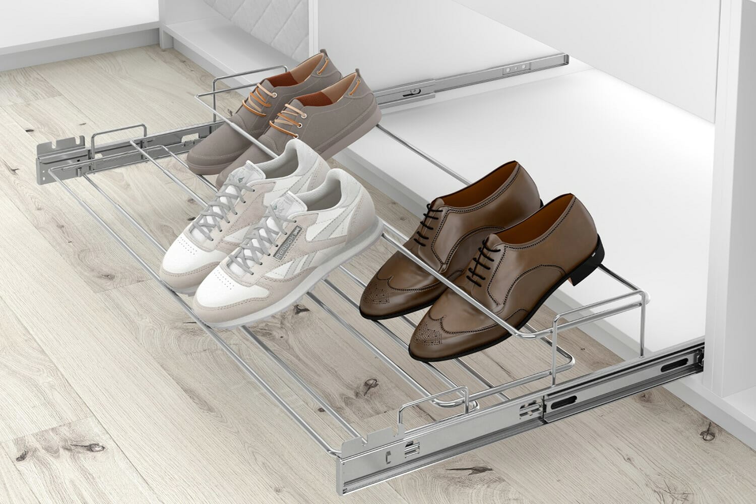 Relatieve grootte Draad oven uittrekbaar schoenenrek - basic - HOMEWORQ