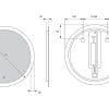 serie roundq - led spiegel - Ø700mm | HOMEWORQ