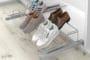 uittrekbaar schoenenrek - zilvergrijs - 640-1000mm | HOMEWORQ